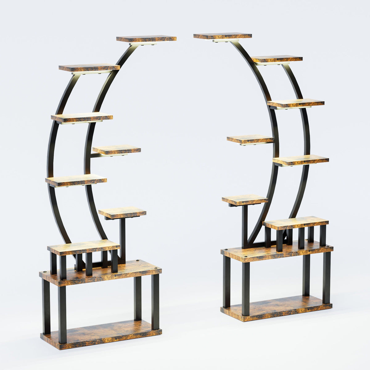 9 Tiered Indoor Plant Stand With 5 Adjustable Grow Lights, photo 2 of 29