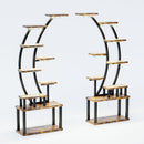 9 Tiered Indoor Plant Stand With 5 Adjustable Grow Lights by HouseOfZazla