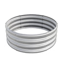 32.08x11.4" Tall Round Raised Garedn Bed, Metal Raised Beds for Vegetables, Outdoor Garden Raised Planter Box, Backyard Patio Planter Raised Beds for Flowers, Herbs, Fruits Silver