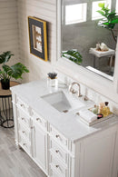 James Martin Bristol 48" Single Bathroom Vanity, Bright White