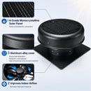 12" Flush Mount Round Solar Roof Vent Fan, 30W Dual Power by HouseOfZazla