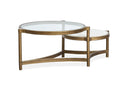 Cassidy - Shaped Cocktail Table - Aged Brass And Volakas Classic
