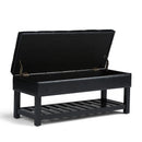Saxon - Upholstered Transitional Storage Ottoman Bench by Unique Piece Furniture