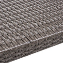 Savannah - Outdoor Wicker And Ottoman - Gray by HouseOfZazla