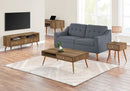 Mid-Century Modern Walnut Coffee Table with Storage by HouseOfZazla