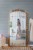 Lavish - Full Length Mirror, AntiqueMetal Floor Mirror For Living Room, Bedroom - Gold by HouseOfZazla
