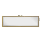 39.5" x 12" x 30.5" Gold Console Table with Mirrored Glass Top, Modern Entryway Table for Living Room Foyer Entryway