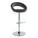 Posh - Contemporary Adjustable Barstool With Swivel With Rounded T Footrest (Set of 2) by HouseOfZazla