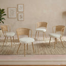 Farmhouse Style Wicker Dining Chair