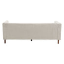 Upholstered Sofa Modern 3 Seater Sofa Couch With Tufted Design For Living Room