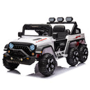 24V Ride On Large PickUp Truck car for Kids,ride On 4WD Toys with Remote Control,Parents Can Assist in Driving,Bluetooth music version,Pickup truck design with spacious storage in the rear.