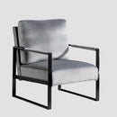 Classic Mid Century Modern Accent Chair With Durable Square Metal Frame, Armchair by Unique Piece Furniture