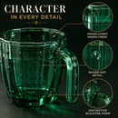 Cactus Stackable Glasses, Set of 6-10 oz
