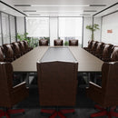 330LBS Executive Office Chair, Ergonomic Design High Back Reclining Comfortable Desk Chair - Brown