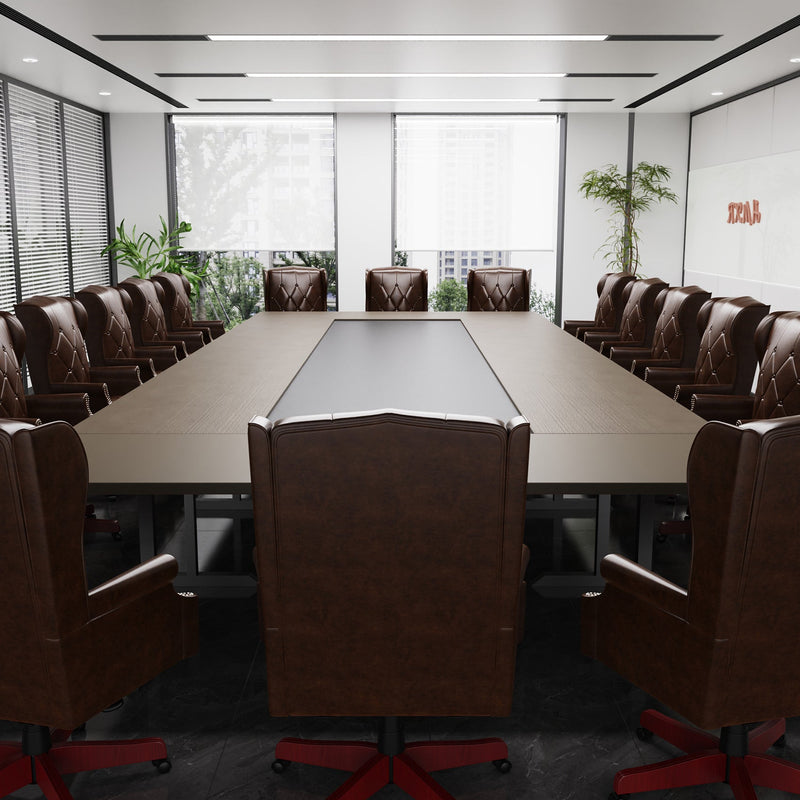 330LBS Executive Office Chair, Ergonomic Design High Back Reclining Comfortable Desk Chair - Brown