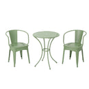 Ambrosia - 3 Piece Bistro Set With Leaf Motifs Top And Seat by HouseOfZazla