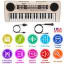 37 Keys Digital Music Electronic Keyboard Electric Piano Musical Instrument Kids Learning Keyboard with Microphone for 3-10 Year Old Kids Girls Boys