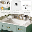 Modern Bathroom Vanity With Sink, Storage Cabinet, Soft Close Doors, Deep & Standard Drawers by HouseOfZazla