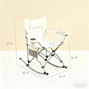 Set of 2 Rocking Park Chairs - Portable Folding Camping Chairs by HouseOfZazla