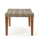 Outdoor Rattan Wicker Ottomans - Gray by HouseOfZazla