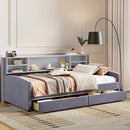 Luxurious Upholstered Platform Bed With Storage Drawers by HouseOfZazla