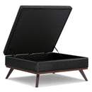 Owen - Multifunctional Square Coffee Table Storage Ottoman by HouseOfZazla