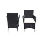 Outdoor Patio Wicker Dining Set With Acacia Wood Top by HouseOfZazla