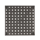 Outdoor Square Side Table with X Shaped Iron Frame - Black