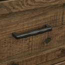 Rustic 2 Drawer Nightstand - Brown - Wood