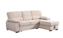 Kipling - Reversible Sleeper Sectional Sofa Chaise by HouseOfZazla