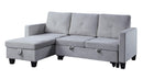 Nova - Reversible Sleeper Sectional Sofa With Storage Chaise by HouseOfZazla