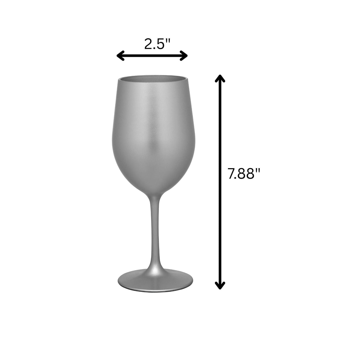 Leadingware Metallic Plastic Wine Glasses (Set of 4), photo 12 of 13