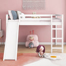 Full Loft Bed With Slide, Multifunctional Design - White by Unique Piece Furniture