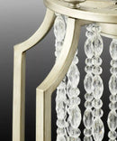 Desiree 6-Light 18"w Pendant Foyer Hanging Light Fixture Silver Ridge Grey Finish by Progress by LampsUSA
