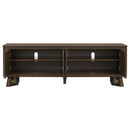 Trotter 71-inch 4-Door Wood TV Stand Media Console Brown
