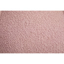 Modern Nursery Rocking Chair Upholstered Glider Chair with High Backrest Rocker Accent Armchair with Solid Wood Legs for Nursery Bedroom Living Room Teddy(Pink)