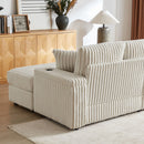 3 Seater Sofa With 2 Ottomans For Living Room by HouseOfZazla