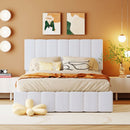 Elegant Upholstered Platform Bed With Hydraulic Storage System by HouseOfZazla