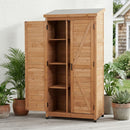 Outdoor Storage Shed With Vertical Tool Cabinet For Backyard by HouseOfZazla