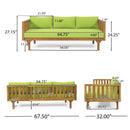 Claremont 3 Seater Daybed + Acacia Wood Table