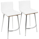 Mason - Contemporary Swivel Counter Stool (Set of 2) by HouseOfZazla