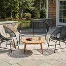 Nusa Outdoor Patio 4-Pcs Chat Set by HouseOfZazla
