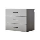 Astro Series - Wall Mounted Base, Drawer Storage Cabinet With Soft Closing Features - Metallic Gray by HouseOfZazla