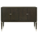 Reseda 4-door Dining Sideboard Server with Shelves Ash Brown
