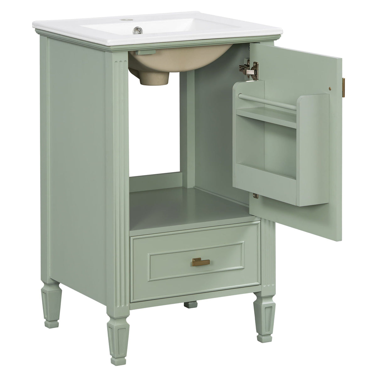 Retro Bathroom Vanity With Sink, photo 35 of 40