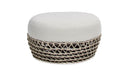 Willow - Round Upholstered Patio Ottoman by HouseOfZazla