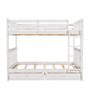 Bunk Bed With Ladders And 2 Storage Drawers by Unique Piece Furniture