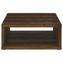 Frisco Square Engineered Wood Coffee Table Dark Pine