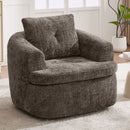 Modern Swivel Barrel Chair With Dual-Layer Cushion by HouseOfZazla