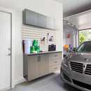 Astro Series - Garage Cabinet Set C With Soft Closing Drawers - Metallic Gray by HouseOfZazla